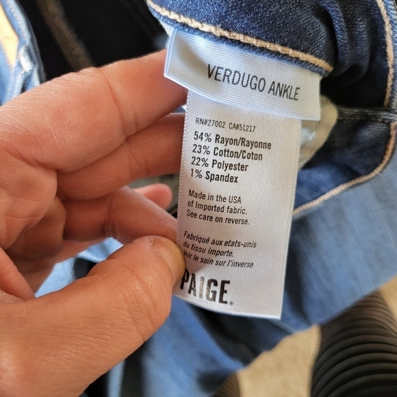 VGUC Paige Verdugo Ankle Jeans Easton Wash 28 - Picture 7 of 11